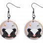 Skunk Cartoon Design Animal Wildlife Jewelry Metal Button Novelty Earrings