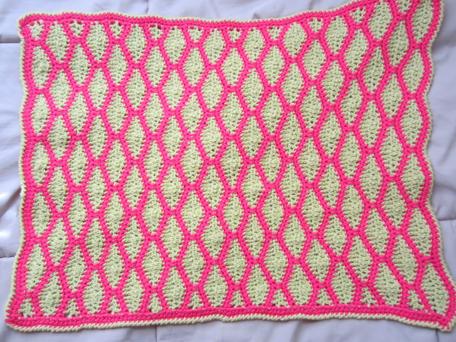 Crochet Granny Square American girl doll blanket