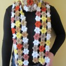 Crochet Granny square scarf