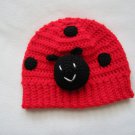 Crochet lady bug hat