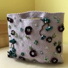 Crochet bag Beaded purse Hand embroidered tote