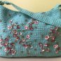 Cherry blossom crochet bag