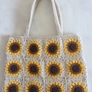 Crochet Granny Square.bag.. Handmade art purse...photo prop.pouch..