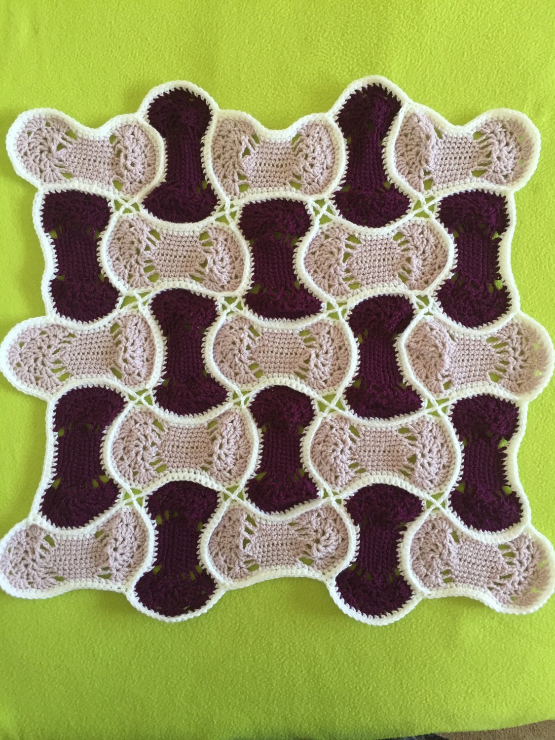 Crochet Granny Square doll blanket