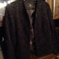 Sandra Darren Two Piece Beaded Black Dress Suit