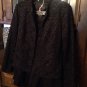 Sandra Darren Two Piece Beaded Black Dress Suit