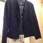 Sandra Darren Two Piece Beaded Black Dress Suit