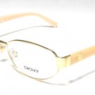 Donna Karan DKNY Gold Optical Eyeglasses Frame DY5634 1087 51mm New w/ Case