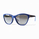 VOGUE Women Blue Frame Gray Lens Sunglasses VO2993-SF 2356-11 New w/ Case