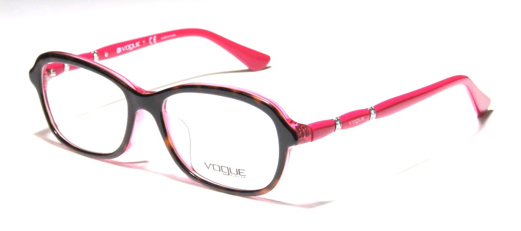Vogue Pink Brown Tortoise Optical Eyeglasses Frame VO2999BF 2343 54mm