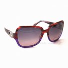 GUESS Women Burgundy Frame Purple Lens Sunglasses GU7060 BUPR-50 New w/ Case