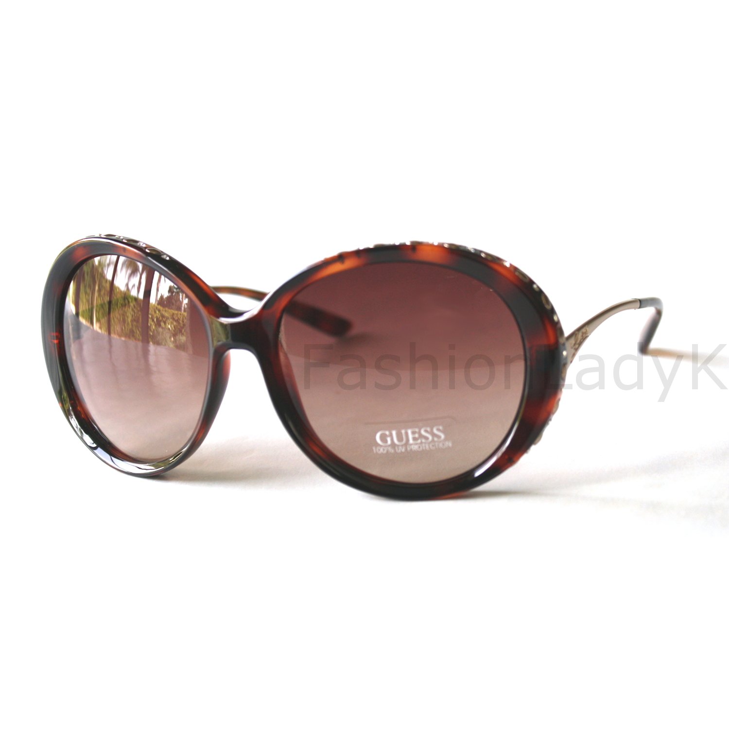 Guess Brown Resin Sunglasses