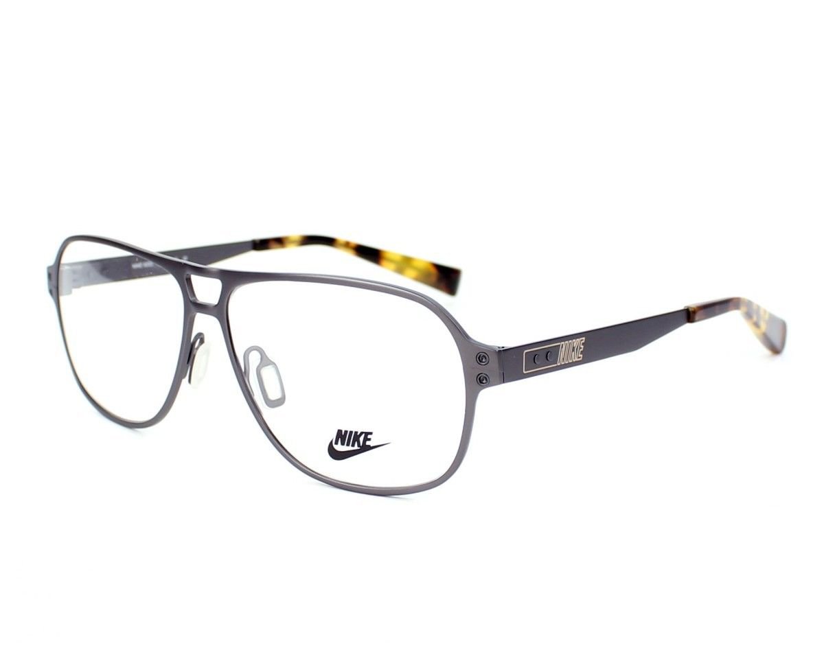Nike Men Gray Optical Eyeglasses Frame NIKE8202 075 55mm New w/ Case