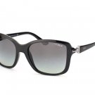 VOGUE Women Black Frame Gray Lens Sunglasses VO2832-S-B W44-11 New w/ Case ITALY
