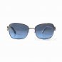New VOGUE Women Silver Black Crystal Decor Frame Blue Lens Sunglasses VO3982-SB