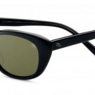 SERENGETI Women Black Frame Green Lens Sunglasses BAGHERIA 7787 New w/ Case