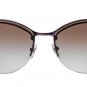 New Authentic VOGUE Women's Black Pink White Frame Sunglasses VO3972-S 897-68