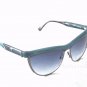 New Authentic GUESS Women's Blue Teal Silver Cat-Eye Sunglasses GU7200 BL-72