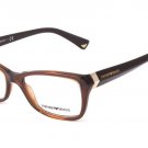 New Emporio Armani Women's Brown Optical Eyeglasses Frame EA3023 5198 w/ Case
