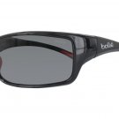 Bolle Men Black Frame Gray Lens Sunglasses BO11995 SLICE New w/ Case ITALY