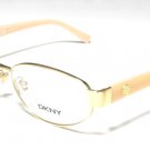 Donna Karan DKNY Gold Sunglasses DY5634 1087 51mm New w/ Case