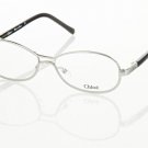 Chloe Women Silver Optical Eyeglasses Frame CL1130 C03 54mm New w/ Case FRANCE