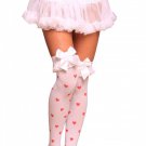 2x Lovely Day White Red Heart Thigh Hi Sexy Party Cute Valentines Costume TH1141