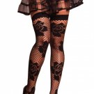 2x Lovely Day Black Floral Thigh Hi Sexy Party Clubbing Intimate Costume TH1119