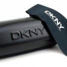 New DKNY Black Zipper Eyewear Case for Optical Frame or Sunglasses w/ Cloth