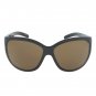 Porsche Design Women Black Frame Brown Lens Sunglasses P8524 A New w/ Case ITALY