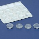 50 Clear Vinyl 1/2" Self-Adhesive Bumpers for Patio Tables, Doors & Cabinets