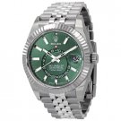 Sky-Dweller, 42mm, Oystersteel and 18k White Gold, Green, Jubilee, Ref# 336934-0002 Watch Sky-Dweller, 42mm, Oystersteel and 18k White Gold, Green, Jubilee, Ref# 336934-0002 Watch