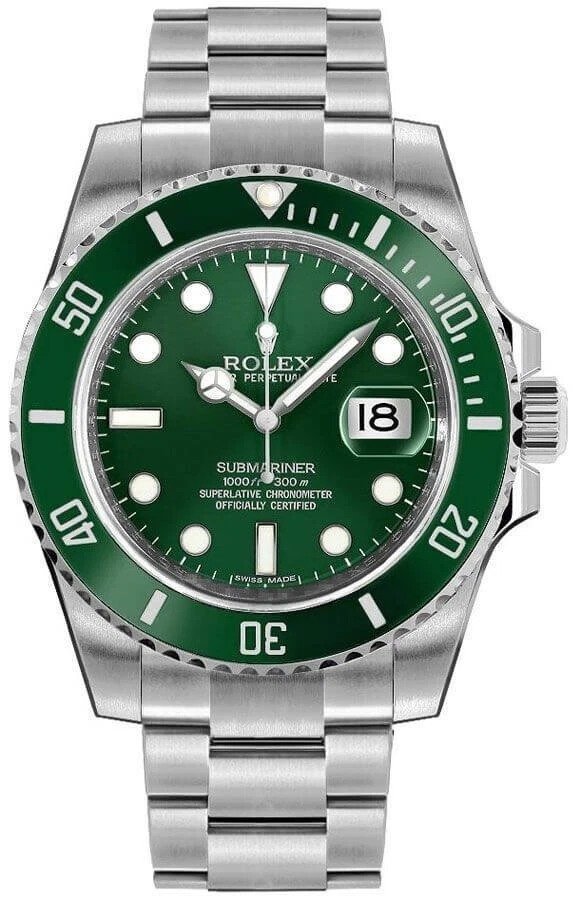 Rolex Submariner Hulk Green Dial Steel Mens Watch 116610lv-0002 GMT