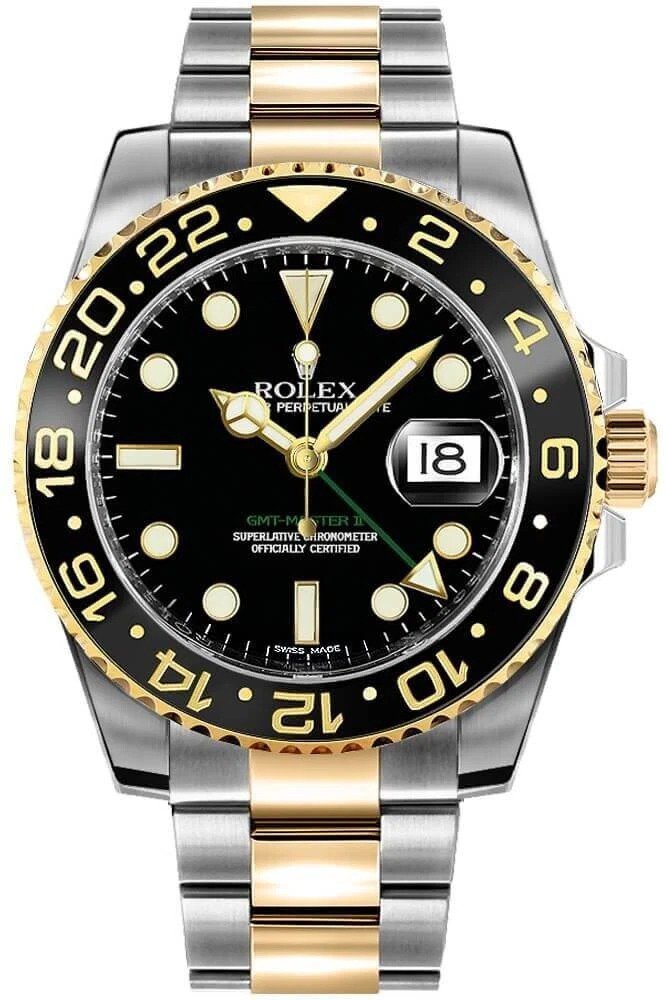GMT-Master II Two Tone Black Dial 40mm
