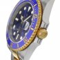 Submariner Date 41mm Blue Dial Gold Steel Bracelet Men's Watch 126613lb