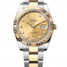 Datejust 18k Yellow Gold Domed Bezel 41mm