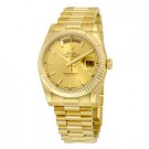 Day-Date Champagne Dial 18K Yellow Gold President Automatic Men's Watch