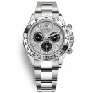 Daytona Meteorite 40mm Daytona White Gold Daytona 40mm Meteorite Dial Steel and Black Oyster