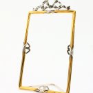 Square silver photoframe "Bow"