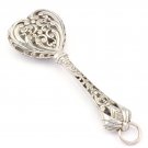 Silver rattle "Heart"