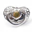 Silver rattle "Boy"