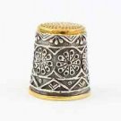 Silver Thimble with Pattern