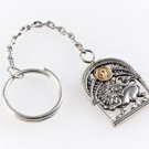 Silver Key chain with Signs of the Zodiac "Leo"