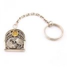 Silver Key chain with Zodiac Horoscope Astrology Sign "Pisces"