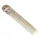 Silver Hair comb with Zodiac Horoscope Astrology Sign "Taurus"