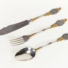 Silver Dessert flatware set "Elegance"