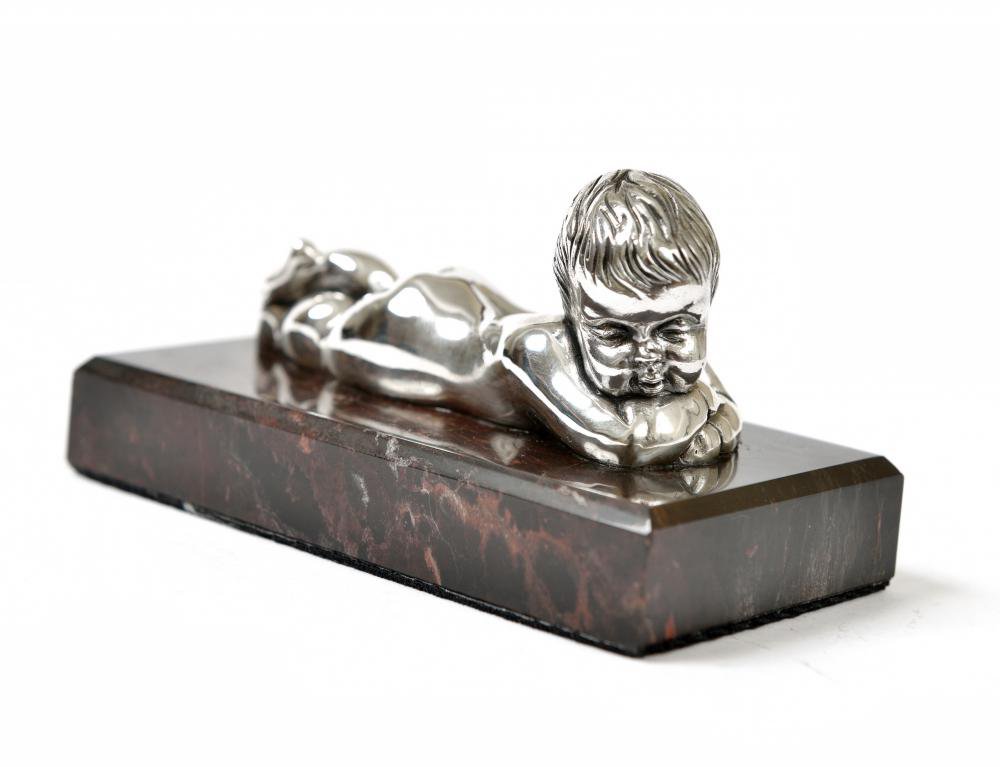 Silver Statue figurine "Baby"