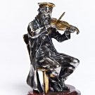 Silver Figurine "Violinist on chair"