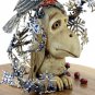 Silver Figurine "Hare hunter-gardener"