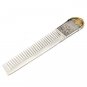Silver Hair comb with amber
